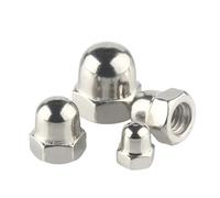 2/5/10/20/50pcs M3 M4 M5 M6 M8 M10 M12 M14 M16 304 Écrous Hexagonaux En Acier Inoxydable for Couvercle Décoratif Écrou De Gland Dôme Demi-cercle(M12 x 10pcs)