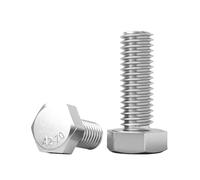 2/5/10/20 pièces Vis à tête hexagonale extérieure en acier inoxydable 304, filetage complet, M3 M4 M5 M6 M8 M10 M12(40mm,M3 20pcs)