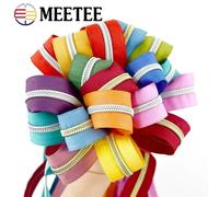 2/5/10/20M 5 # Bande de fermeture éclair à coudre, fermetures éclair en Nylon pour sac, rouleau de bobine, fermeture éclair au mètre, Kit de réparation de vêtements, accessoires de couture DIY ZA030-9