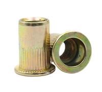 2/5/10/30 pièces M3 M4 M5 M6 M8 M10 M12 Écrous À Rivets Inserts Filetés Hexagonal Aveugle/Écrous à Tête Plate En Acier Au Carbone/Acier inoxydable 304