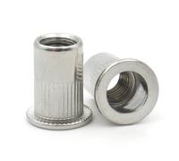 2/5/10/30 pièces M3 M4 M5 M6 M8 M10 M12 Écrous À Rivets Inserts Filetés Hexagonal Aveugle/Écrous à Tête Plate En Acier Au Carbone/Acier inoxydable 304