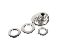 2/5/10/50/100 pièces M1.6 M2 .5 M3 M4 M5 M6 M8 M10 M12 M16 M18 M20 ~ M24 GB97 A2 304 rondelle plate en acier inoxydable joint uni(100pcs M3)