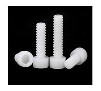 2/5/10/50x M3 M4 M5 M6 M8 M10 M12 llen en plastique nylon blanc, vis à boulon L = 5-120mm DIN912(40mm,10pcs M6)