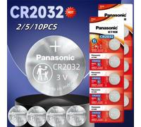 2/5/10 pièces d'origine Panasonic CR2032 3V ECR2032 batterie au Lithium CR 2032 pour montre de contrôle carte mère échelle bouton piles de monnaie