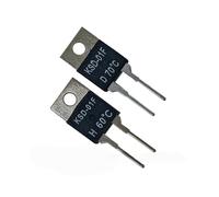 2/5/10 pièces KSD-01F/JUC-31F Thermostat, interrupteur de température 0°C-150°C, fusible thermique réarmable 0°C/15°C/30°C/50°C/70°C/85°C/90°C/95°C/100°C(5PCS,H-Normally Open,80C)