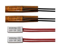 2/5/10 pièces KSD9700 Thermostat 160°C-250°C 160°C 170°C 180°C 200°C 220°C 210°C 250°C 5A 10A Interrupteur de température en céramique métallique haute température(250C,Metal-5A-NC,10PCS)