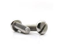 2/5/10/pièces M1.6 M2 M2.5 M3 M4 M5 M6 M8 M10 304 A2-70 Acier Inoxydable GB67 Fente Pan Fente Tête Ronde Boulon Vis(22mm,2pcs M10)