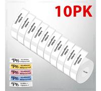 2/5/10 rouleaux d'étiquettes autocollantes thermiques P15 pour Phomemo D30 Q30 Marklife P15 P12 DELI Q2 étiqueteuse blanc 12x40mm 15x30mm ruban d'étiquettes 2PK 12x40mm White