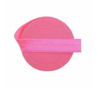 2 5 10 Yard 5/8" 15mm Solid Shiny FOE Fold Over Elastics Spandex Satin Band Hair Tie Headband Dress DIY Sewing Trim-12 Passion Fruit-15mm-5 Yards