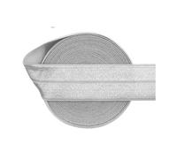 2 5 10 yards 1" 25 mm solide brillant pliable sur élastiques spandex satin bande bandeau sous-vêtements robe couture dentelle garniture-argent clair-5 yards