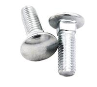 2/5/10pc M4 M5 M6 M8 M10 M12 Acier DIN603 Ferme Tête Ronde Col Carré Vis De Chariot Boulon D'entraîneur For Étagère Bureau L = 10-100mm(45mm,2pcs M10)