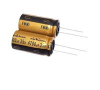 2/5/10Pcs FW Audio Radial Aluminium Electrolytic Capacitor 25V 35V 50V 63V 100V Filtering 4.7uF 10uF 47uF 100uF 220uF 3300uF NWPNLXEA(10Pcs 25V 220uF)