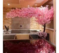 2.5 * 2.5M/98 * 98in,Cerisier Artificiel - Grand Arbre à Fleurs Japonais Rose pour la Maison, Le Bureau, la Chambre à Coucher