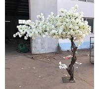 2.5 * 2M/98 * 78in,Cerisier Japonais Artificiel Blanc, Branche Fleur De Cerisier Japonais Artificielle, pour IntéRieur ExtéRieur, Mariage, Bureau