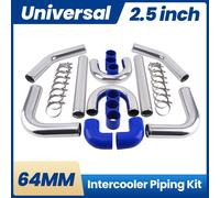 2.5" 64mm Aluminum Turbo Intercooler Turbo Piping pipe Universel Turbo tuyau kit