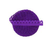 2,5 à 10 yards (1/2 po, 13 mm) de dentelle à volants bouclée pour couronne, élastiques en spandex, bandeaux, bandeaux, lingerie, robes, couture et artisanat - Violet - 2 yards