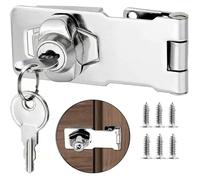 2 5 Inch Door Latch Padlock with Different Keys Hasp Lock Mailbox Lock Padlock Lock Cupboard Door Lock Silver 2 5 Inch BLOQUE PORTE