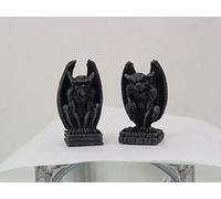 2.5 Inch Miniature Evil Gargoyles Resin Statue Figurines, Set of Two