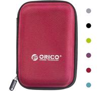 2.5 Inch Waterproof External Hard Drive Case for Organizing 2.5 Inch HDDs SSD and Computer Accessories,Red (PHD-25)