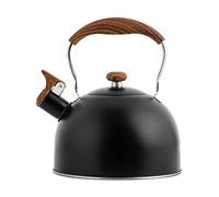 2,5 L Bouilloire À Siffle, Bouilloires À Thé en Inox, Théière À Sifflet Avec Poignée en Bois, Bouilloire avec Sifflet Fort
