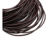2-5 m/lot 1-8mm Cuir de Vache Rond/Plat Brin String Cordon Bracelet à bricoler soi-même résultats Corde chaîne for la Fabrication Bijoux Accessoires(3mm Round 5meters)