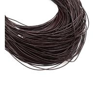 2-5 m/lot 1-8mm Cuir de Vache Rond/Plat Brin String Cordon Bracelet à bricoler soi-même résultats Corde chaîne for la Fabrication Bijoux Accessoires(1mm Round 5meters)
