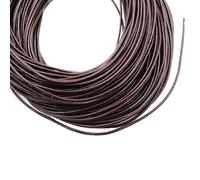 2-5 m/lot 1-8mm Cuir de Vache Rond/Plat Brin String Cordon Bracelet à bricoler soi-même résultats Corde chaîne for la Fabrication Bijoux Accessoires(1.5mm Round 5meters)