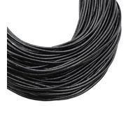 2-5 m/lot 1-8mm Cuir de Vache Rond/Plat Brin String Cordon Bracelet à bricoler soi-même résultats Corde chaîne for la Fabrication Bijoux Accessoires(2mm Round 5meters-01)