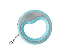 2,5 mètres rétractables à laisse de chien, rétractable automatique, crochet en métal, verrouillage de sécurité, poignée ergonomique, corde longue pour petits chiens moyens (bleue)
