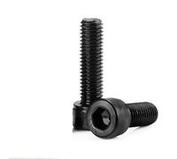 MIKFESPO 2/5 pièces M12 Boulon 12.9 Acier allié Noir vis à Six pans Creux M12 * 16 20 25 80 90 100 110 120 130 140 150mm vis Noire Filetage Complet(M12x90mm 5pcs)