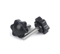 SEIDER 2-5 pièces M4 M5 M6 M8 M10 M12 étoile Forme Filetage poignée de Serrage Boulon bakélite Main Bouton Serrage vis Industrie équipement(10mm,M10 2pc)