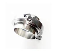 2.5" Tri Clamp x 63mm Pipe OD Stainless 2 PCS SS304 Weld Ferrules + 1 PC SS304 Clamp + 1 PC Silicon Gasket