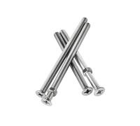2-50 pièces M1/M1.2/M1.4/M1.6/M2/M2.5/M3/M3.5/M4/M5/M6/M8/M10 acier inoxydable 304 sets de boulons allongés à tête enfoncée et fessure cruciforme, M4x55mm