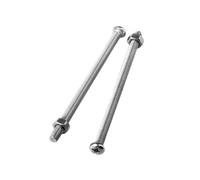 2-50 pièces M1/M1.2/M1.4/M1.6/M2/M2.5/M3/M3.5/M4/M5/M6/M8/M10 acier inoxydable 304 vis allongée à tête plateau et fessure cruciforme, M4x30mm