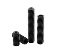 2-50 pièces M2-M16 e résistance 12.9, vis de blocage sans tête à six pans creux en acier au carbone oxydé noir, norme DIN916, M12x40mm(2 pièces)