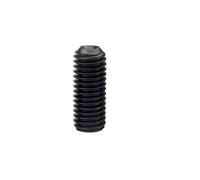2/50pcs M3 M4 M5 M6 M7 M8 M10 M12 filetage fin noir 12.9 acier douille hexagonale pointe de tasse vis sans tête boulon réglage(25pcs M6x0.75x6)