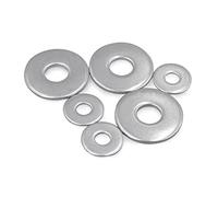 2/50X M2.5 M3 M4 M5 M6 M8 M10 M12 M14 M16 A2-70 304 en acier inoxydable de grande taille surdimensionnée, rondelle plate plus large, joint uni, accessoires quincaillerie(M8 10pcs)
