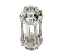 2"51mmTri Clamp Flow Sight Glass Diopter For Home Brew Diary Product 304 Stainless Steel Fitting Ferrule OD 64mm