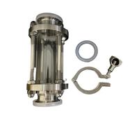 2"51mmTri Clamp Flow Sight Glass Diopter For Home Brew Diary Product 304 Stainless Steel Fitting Ferrule OD 64mm