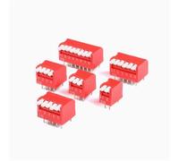 2.54mm Slide Type 3 4 5 6 8 10P Position Way DIP Red Blue Pitch Toggle Switch 5Pcs(8,10P)