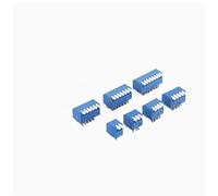2.54mm Slide Type 3 4 5 6 8 10P Position Way DIP Red Blue Pitch Toggle Switch 5Pcs(Blue,10P)