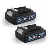 2,5Ah Batterie de Rechange pour Makita 12V: Compatible avec BL1021B BL1015 | 2-pièces Li-ION Batterie d'outils de Rechange Compatible avec BL1020B BL1041B BL1016 197396-9 632F59-1