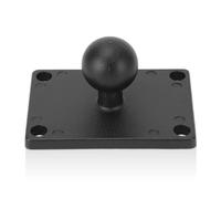 2,5cm Base de Fixation à Rotule Plaque 1 po Carrée Amps Universelle Alliage D'aluminium avec Trou Amps pour Supports Ram à Rotule Taille B à Double Douille pour Bateaux, Camions, Voitures