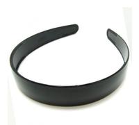 2.5cm Wide Black Plastic Alice Band
