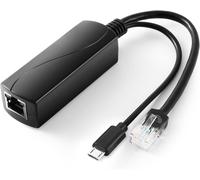 2.5G Micro USB PoE Splitter 5V/3A,PoE to Micro USB 5V/3A Output 15W,Gigabit Ethernet 2.5Gbps Compliant IEEE802.3af/at,Plug and Play for Connected Home