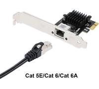 2.5Gbase-T Ethernet Card (1 Port),2.5 Gigabit PCI-e Single Port RJ45 Network Card with Realtek RTL8125B for Windows 11/10/8/7,Windows Server,Linux System