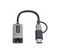 StarTech.com 2.5GbE USB-C to Ethernet Adapter with USB-A Converter - adaptateur réseau - USB-C 3.2 Gen 1 / Thunderbolt 3 - Ethernet 10M/100M/1G/2,5 Gigabit