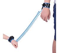 2.5M anti lien de poignet perdu, sécurité pour enfants anti-perte de poignet bracelet de marche élastique pour les activités de plein air(Bleu)