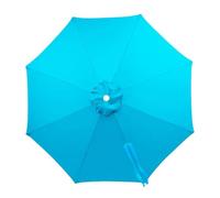 2.5m Patio Umbrella Replacement Canopy - Polyester 250x250cm Beige Or Blue 8 Ribs For Center Pole Market Umbrella - Outdoor Garden Sun Shade Cloth Cover
