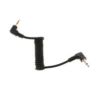 2.5mm à 3.5mm mâle Flash PC Sync prolonger ressort câble cordon fil pour PE-16NE/Yongnuo RF-602/JY-2004 3.3ft